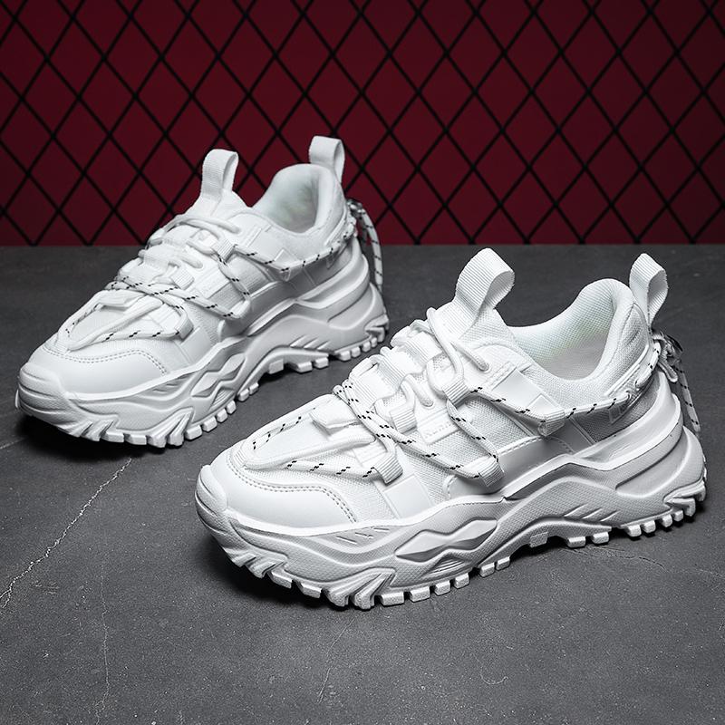 Herbst Damen Herren Sneaker Klobig Atmungsaktiv Plateau Herrenschuhe Größenzuwachs Mode Lässig Zapatillas Dämpfung Tennisschuhe