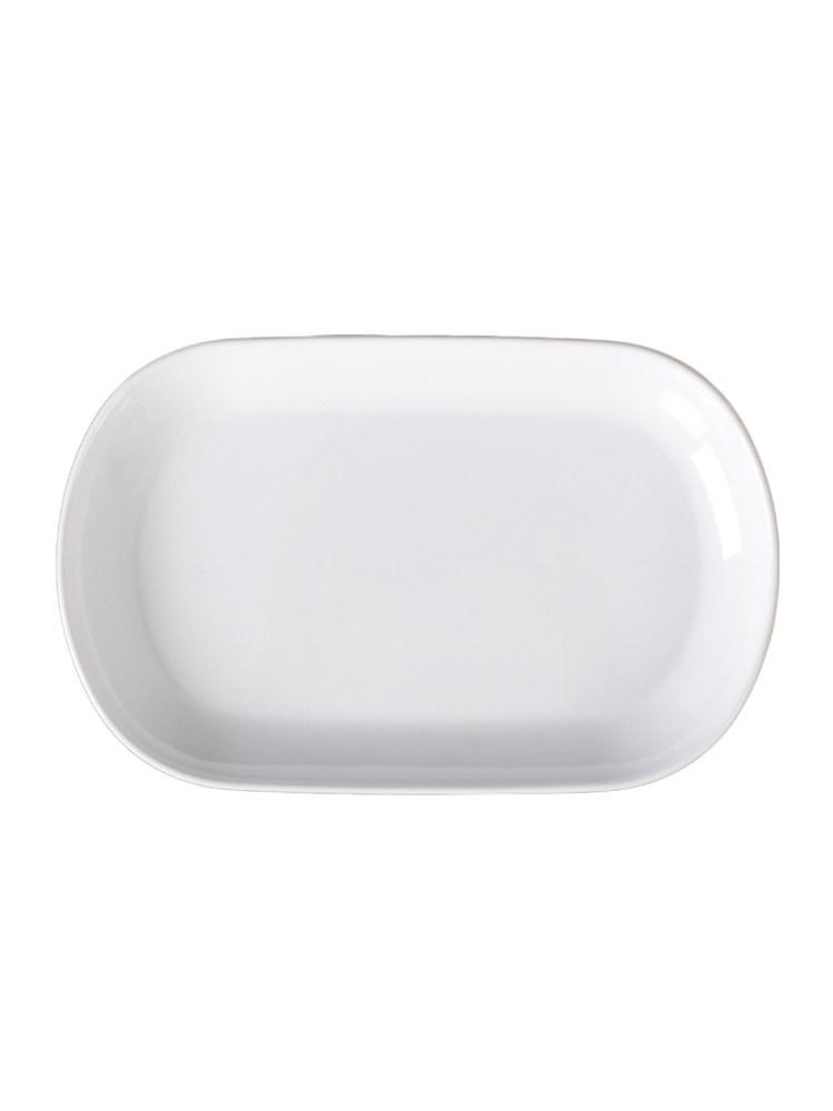 Xiangyuan White Melamine Rice Noodle Plate - Porcelain-Like Creative Hot Pot and Restaurant Tableware.