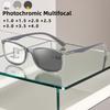 New Photochromic Multifocal Presbyopia Glasses Fashionable Multi-color Blue Light Blocking and Eye Protection Diopter To +4.0