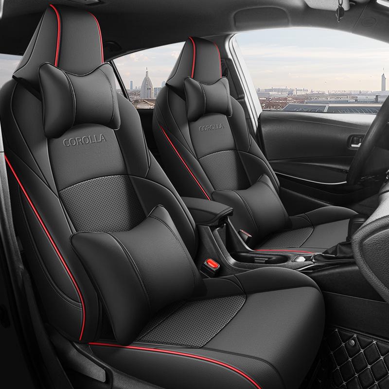 Universal All-Season Seat Covers for Toyota Corolla, Fits Dual-Engine Models, Fully Enclosed Car Seat Cushions