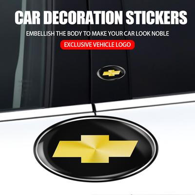 3D Auto Karosserie Seitenfenster Tankdeckel Emblem Styling Aufkleber Für Cruze Spark Captiva Malibu Trax Suburban Camaro Lova