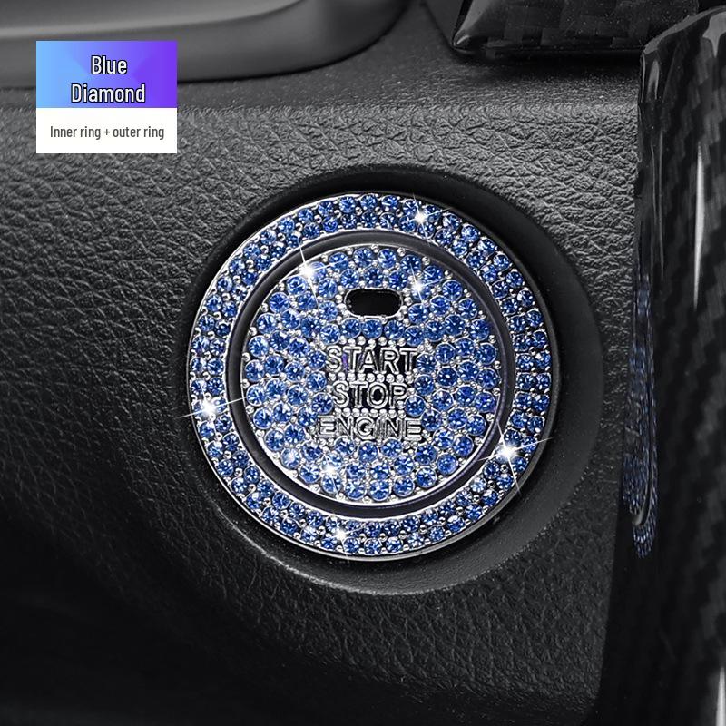 

Universal Car Ignition Button Diamond Inlay Decorative Sticker