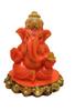 @ Lord Ganesha Idol In Orange Color Ideal For Car Dashboard 80Gm Zr-7030-60%Off