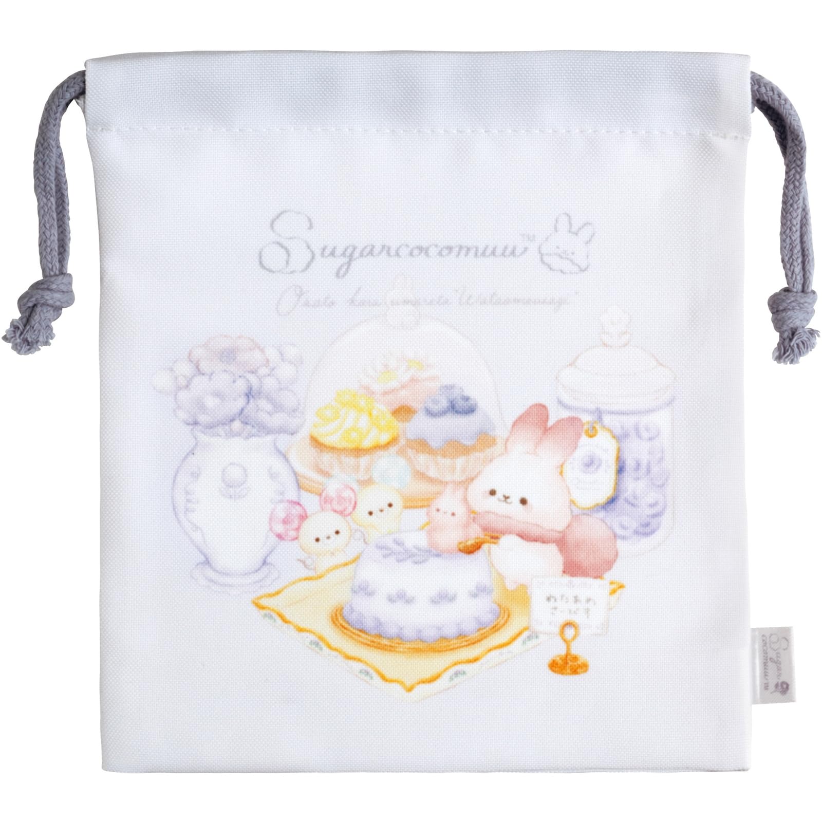 

Sugar Cocomu Gusseted Drawstring Bag CA55501 x W17 x D1cm San-X Size H18.5