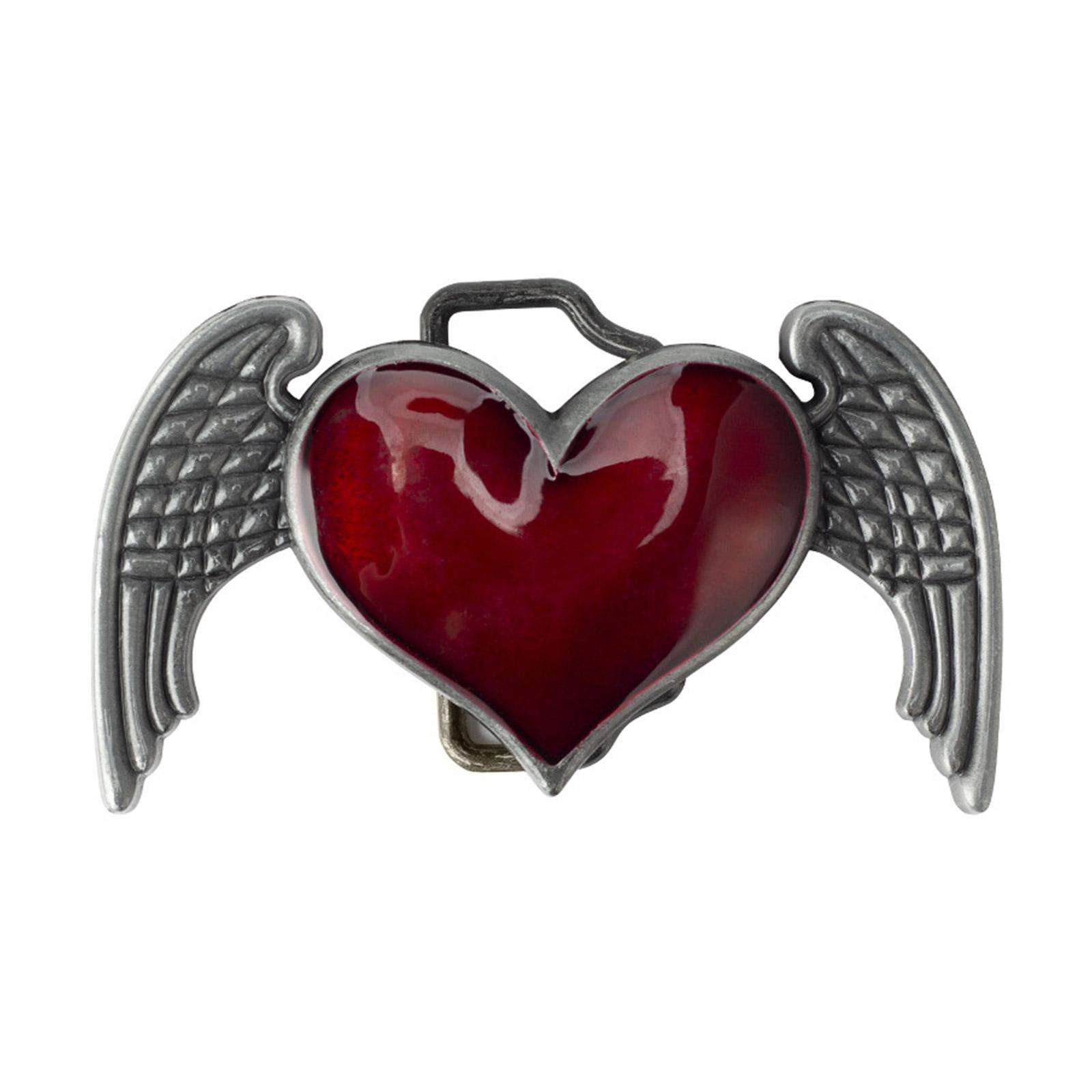 

Vintage Carved Heart Shape&Wing Belt Buckle Metal Adult Teenagers Belt Buckle Replacement DIY Craft Belt Buckle Supplies 1 червоний