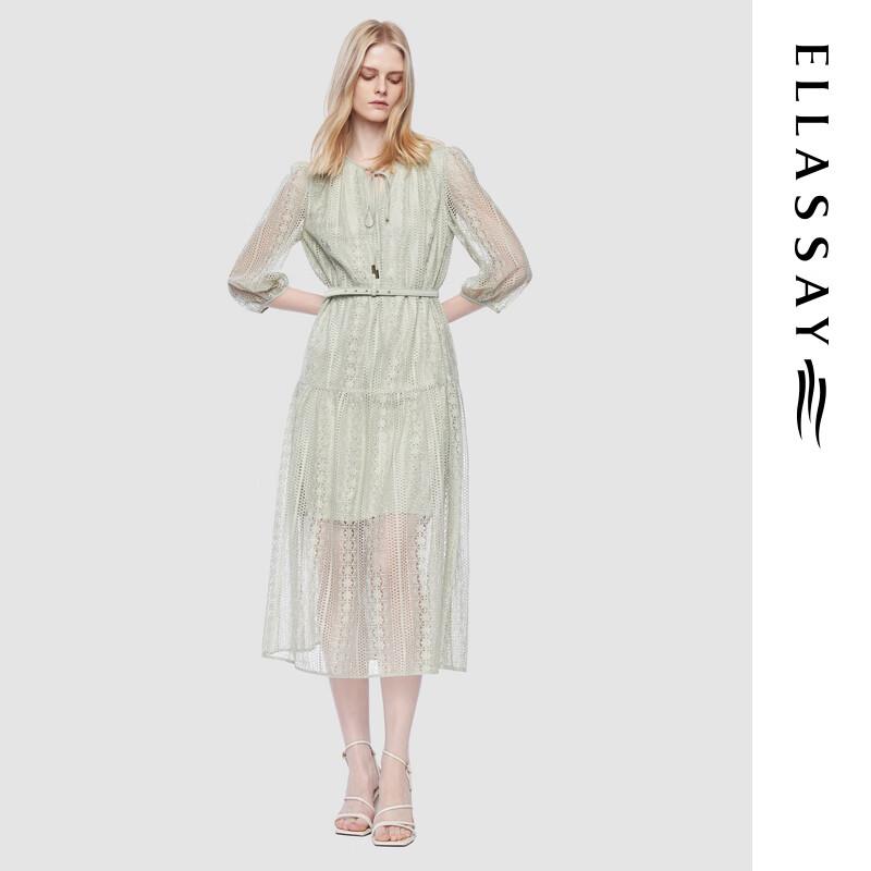 

ELLASSAY French Lace Midi Tea Dress M