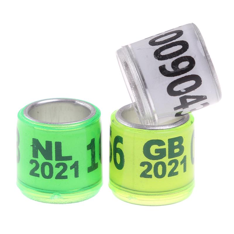 20 Pcs Pigeon Foot Ring With Word Earrings 2021 Multicolor Bird Tools