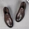 FashionNew Genuine Leather Mens Oxford Shoes Breathable Outdoor Sneakers Luxury Brand Men Brogue Shoes Handmade Casual Business Shoes