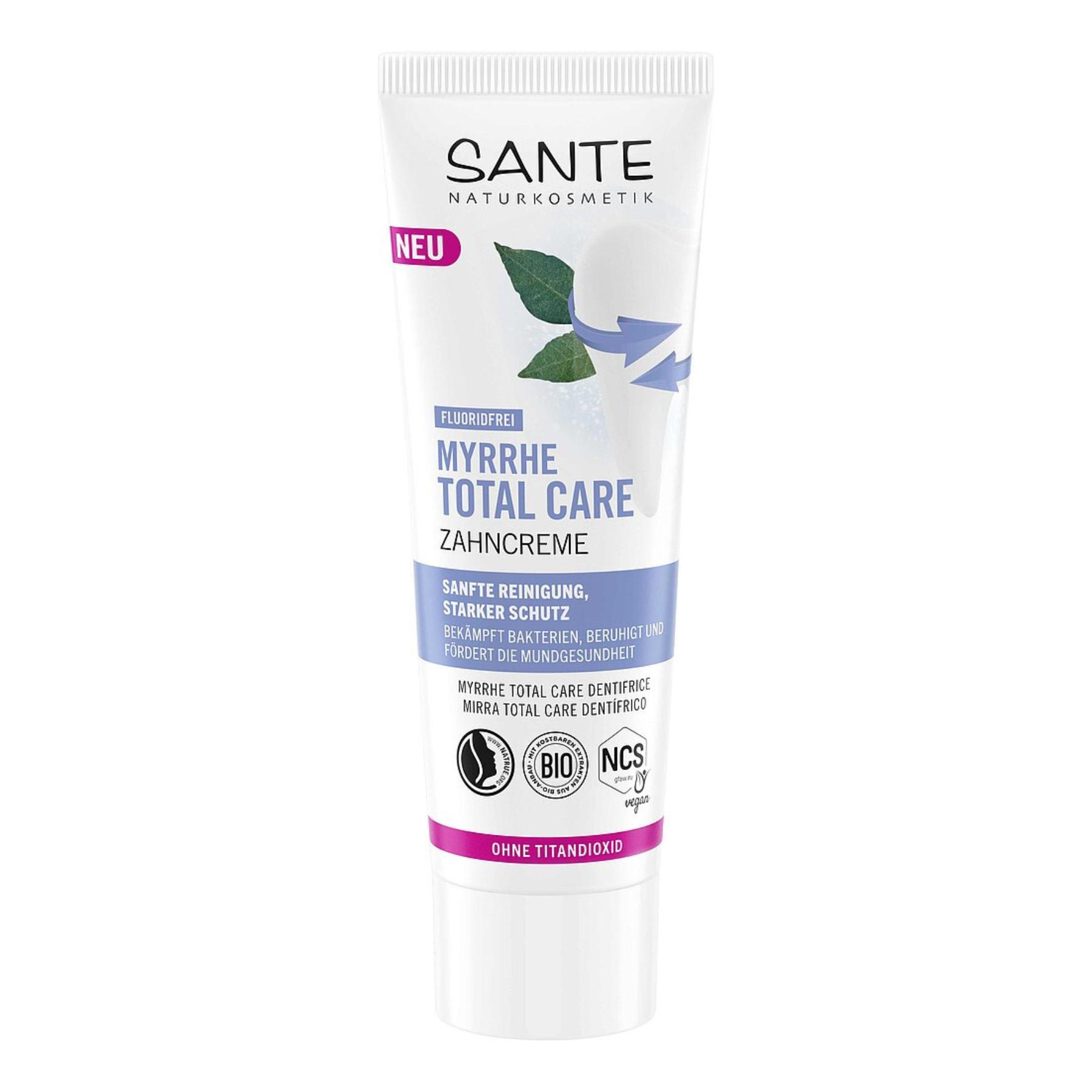 

БИО-Паста зубная Myrrh Total Care Комплексная защита с Миррой без фтора SANTE 75 мл
