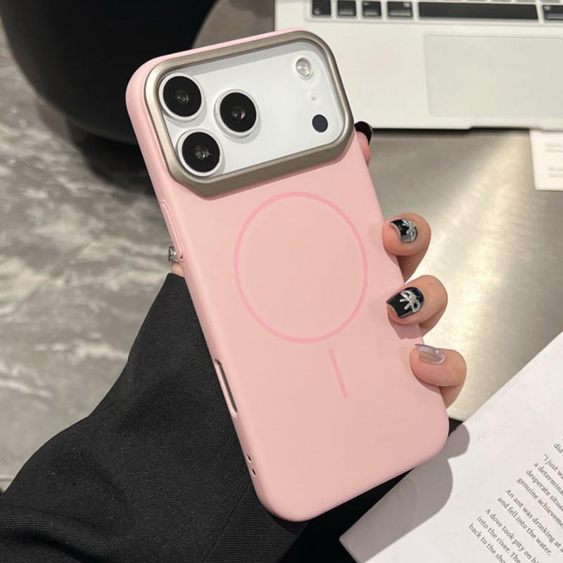 Minimalist Orange Slim Magnetic Case For For Iphone 13 12 14 1 16 17 Pro Max Plus 17E E Air for Shockproof Cover Funda