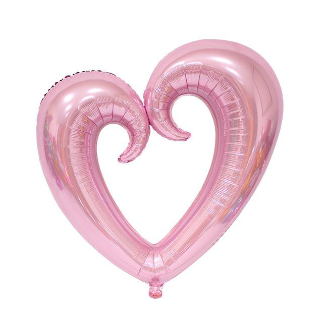 10pcs 36-Inch Giant Heart Foil Balloons with Hook for Wedding Valentine's Day & Birthday Party Decor Helium Ballon