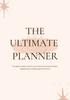 The The Ultimate Planner Book