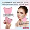 Lift Firm Contour Face Brush Soothe Massage Facial Anti-Puffiness Brush  For Face Neck