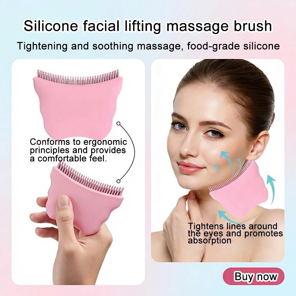 Lift Firm Contour Face Brush Soothe Massage Facial Anti-Puffiness Brush  For Face Neck