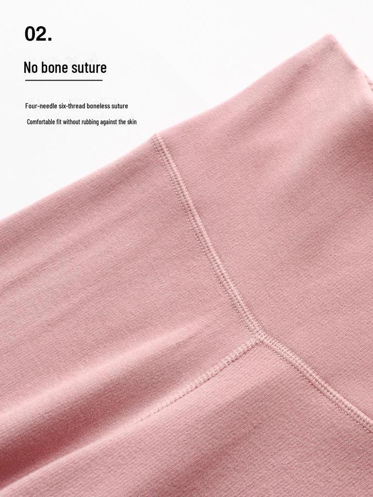 Women's Slim High-Waist German Velvet Warm Pants - Double-Sanded, Body-Heating, 320G for Autumn and Winter