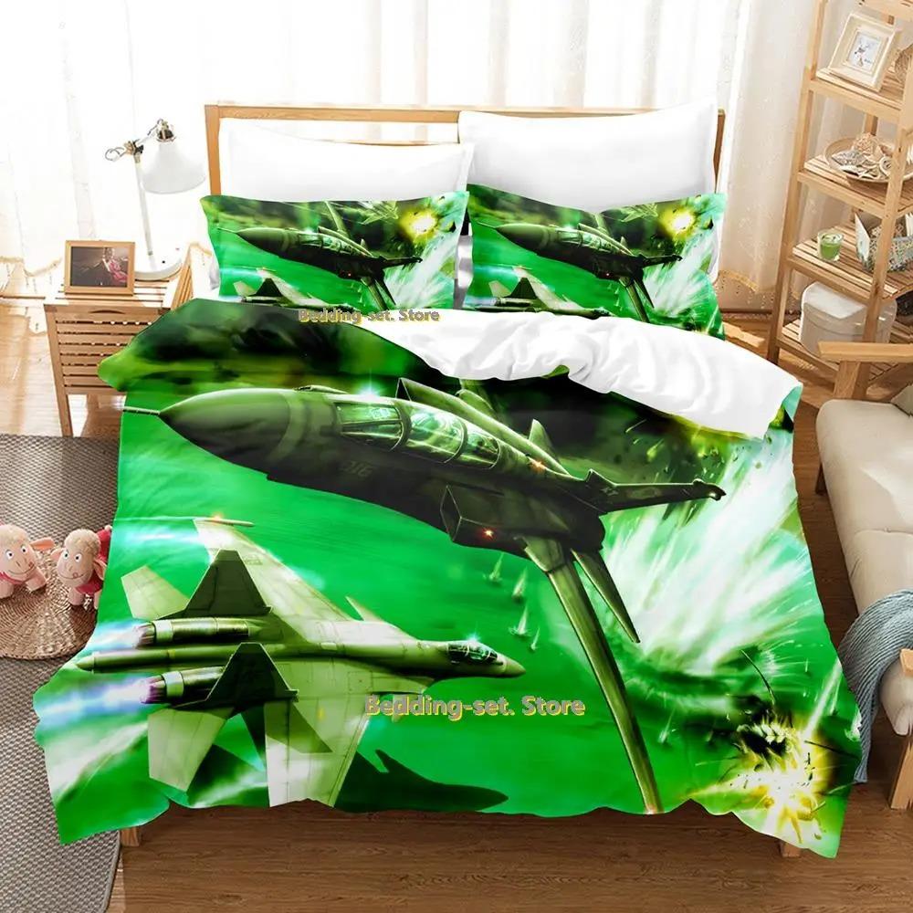 Spiel Ace Combat Bettwäscheset Einzelbett Twin Full Queen King Size Bettset Erwachsener Kind Schlafzimmer Bettbezugsets camas dormitorio