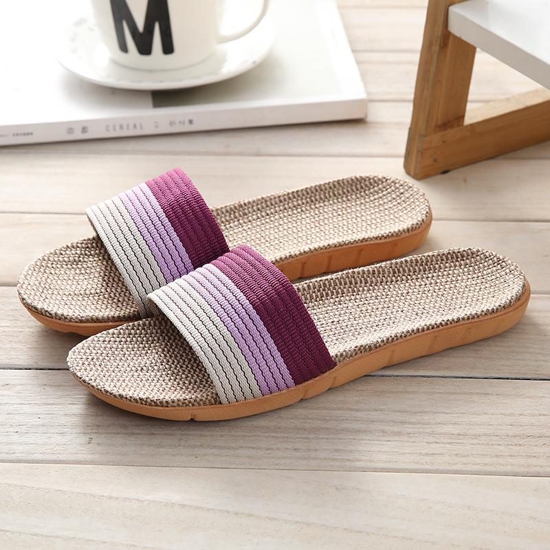 New Summer Soft-Sole Anti-Slip Linen Slippers
