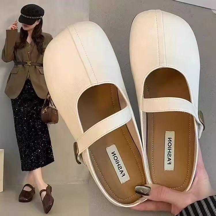 Baotou Slippers Women's Outer Wear 2025 Summer New Flat-bottomed One-pedal Doudou Shoes Literary Soft-soled Lazy Half-tray Shoes