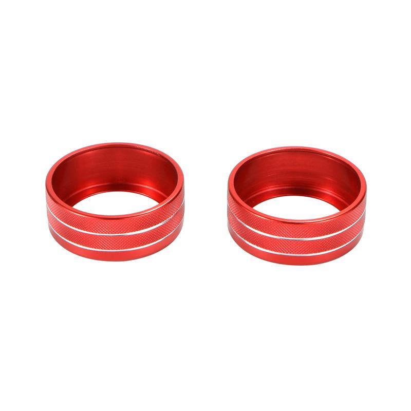 1 Set for BMW 1 2 3 4 Series F30 F34 F46 X1 F47 GT Car Air Conditioning Switch Knob Decor Ring Audio Volume Button Trim Cover