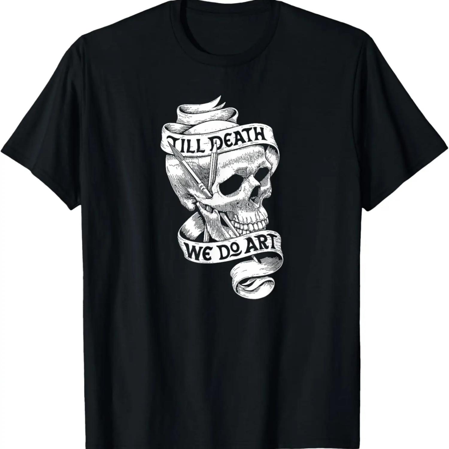 

Футболка в подарок цитата художника до смерти мы занимаемся искусством XXXXXL чёрный