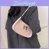Trendy Petite Crossbody Bag For Women In Black White Pink Silver With Stylish Crescent Design