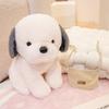 Cute Sitting Dog Plushie With Short Fur Material For Childrens Bedroom Decor