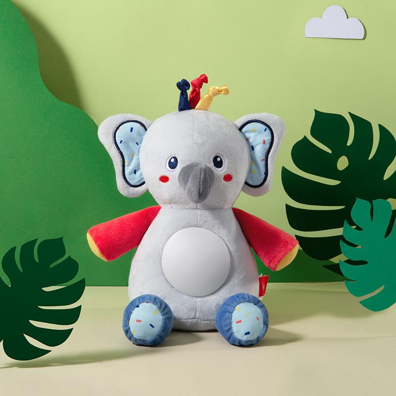 Elephant Teether & Plush Hand Puppet Sleep Doll