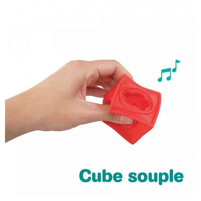 Jeu de construction - ludi - cubes sensoriels emboîtables - bébé - multicolore - 9 pièces