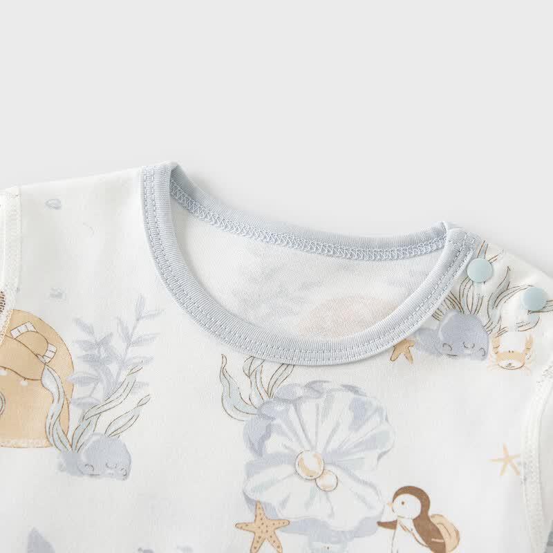 TONGTAI Baby 100% Cotton Long Sleeve Bodysuit