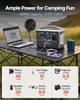 Estação de Energia Portátil, Estação de Energia Gerador Solar de 600W, Bateria de Backup LiFePO4 de 493Wh com 7 Portas de Saída para Emergência Doméstica, Acampamento ao Ar Livre, Trailer
