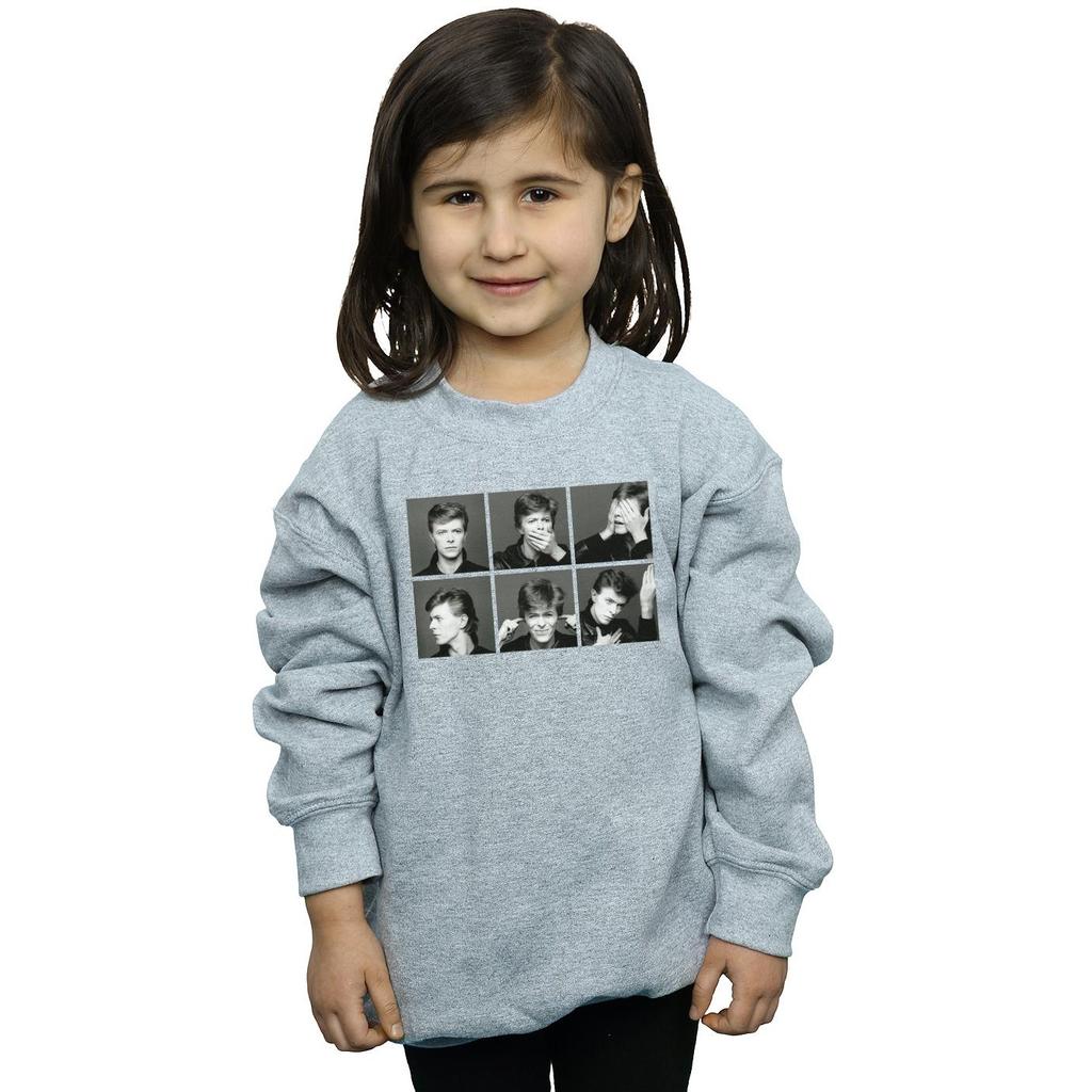 David Bowie Girls Photo Collage Sweatshirt