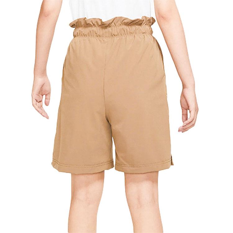 Nike Solid Color Straight Leg Casual Shorts Women shorts Brown DQ6173-258