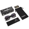 Óculos de Sol FEISEDY Polarizados com Pedras UV400 Emagrecedores para e Indo B1086 Femininos, Estilosos, Grandes, Armação, Proteção, Rosto, Dirigir, Viagem, Saída,