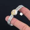 Muttertagsangebot 925 Silber Oval Shivaauge Muschelstein Elegantes Armreif Schmuck