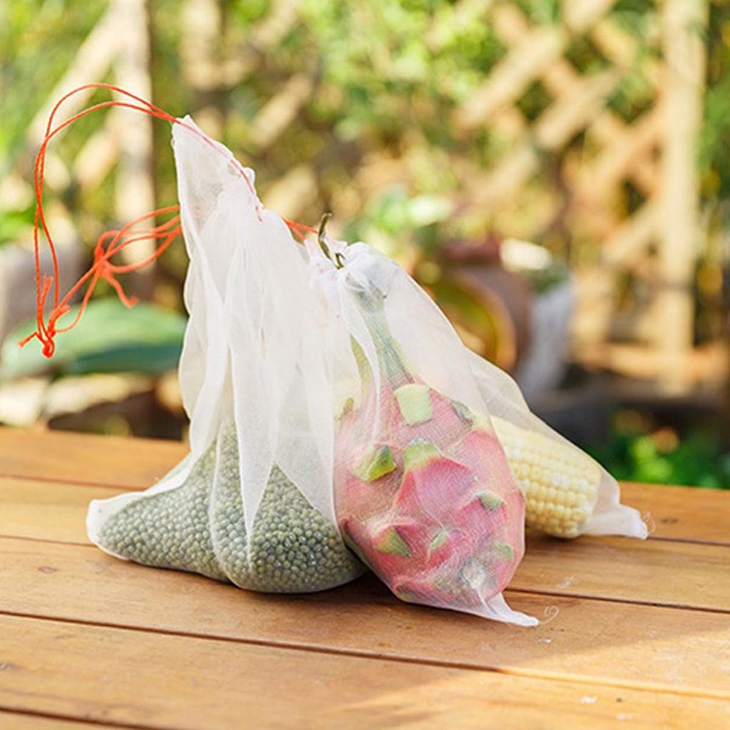 Fruchtschutznetzbeutel Gartenpflanze Insektenschutz Fliegenvogel Affenhörnchen Landwirtschaftlicher Obstgarten Schädlingsbekämpfung Kordelzug Pflanzgefäß