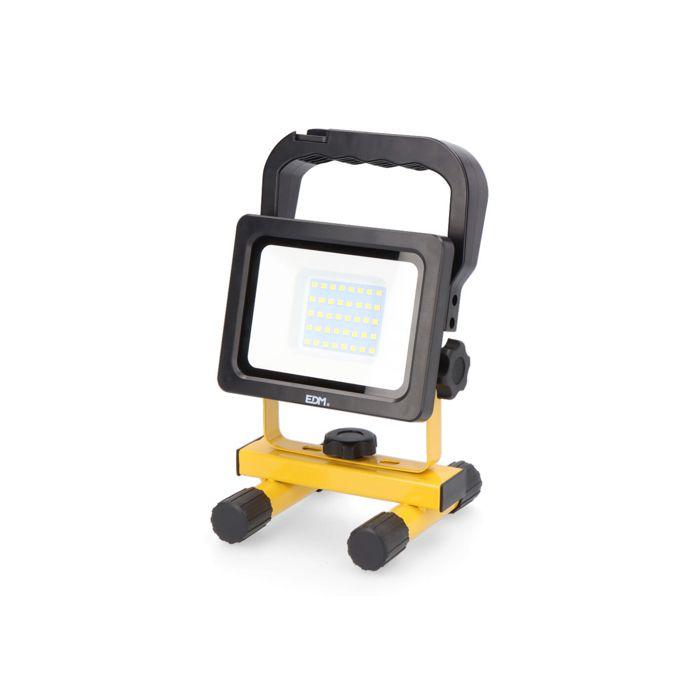 Projecteur Led Rechargeable 20w 2000lm 6500k Edm