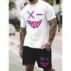 3D Lion Print Summer Everyday Casual Men's Short Sleeve Shorts Set Urban Street Men's Fashion T-shirt Outdoor Sports Men's Short