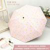 Umbrella for Girls, Cute Foldable Black Coating Sunshade, Sun Protection, Uv Protection, Manual and Automatic, Dual-Use for Sun and Rain