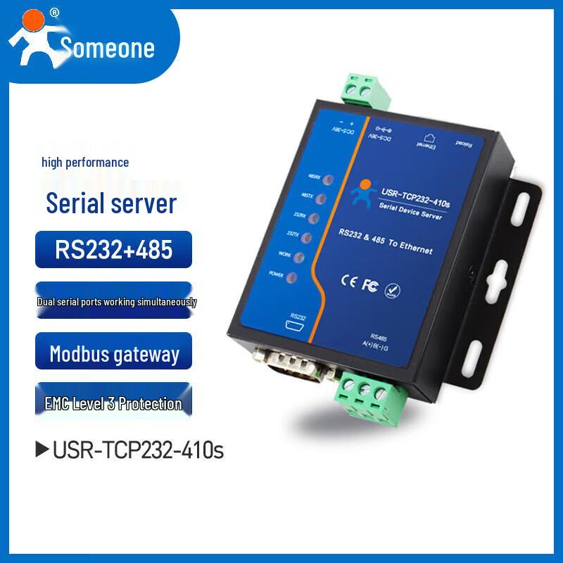 

USR-TCP232-410S Industrial Dual Serial to Ethernet Server