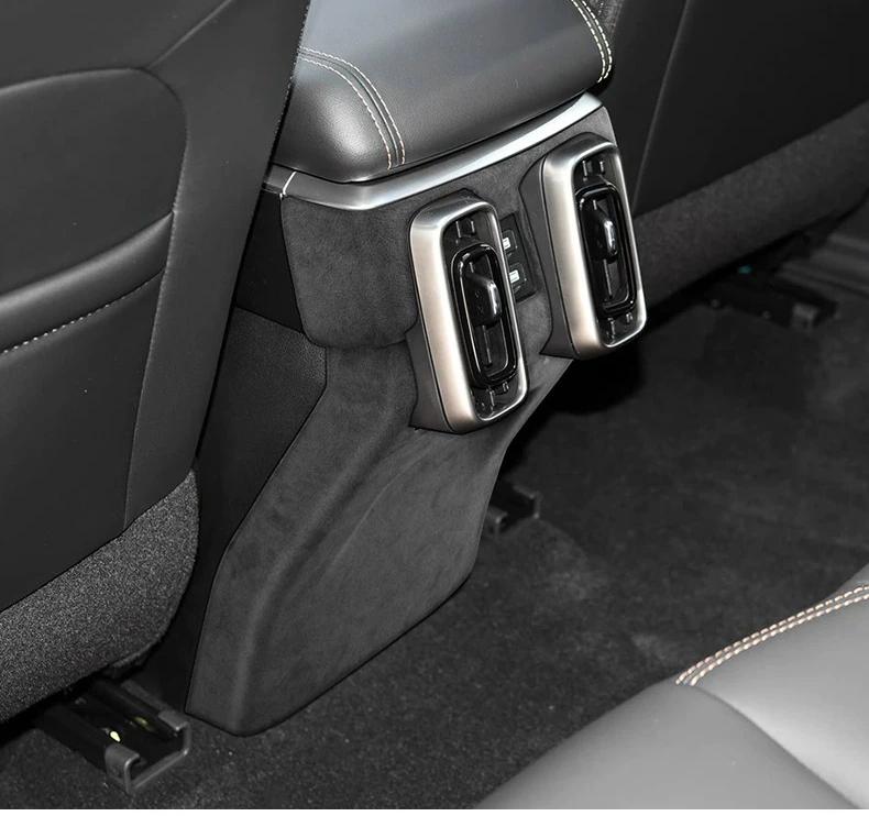 Italian Suede Overlays Interior Cover for Haval 1th Dargo 2021 2022 2023 2024 2025 2026 Gear Shift Panel Rear Air Outlet Frame