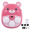 Music Boxing Machine for Kids Teens Adults Cartoon Wall-Mounted Trainer Equipment with LED Electronic Focus Training Target 3 Game Modes Boxing Music