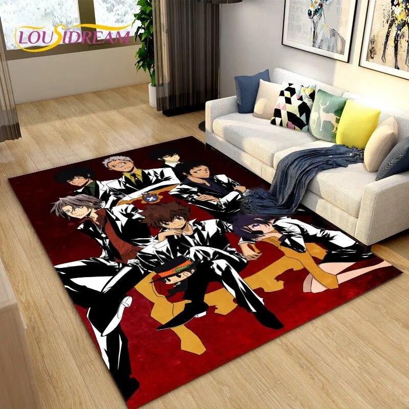 Teachers Hitman Reborn Anime Area Rug Large,Carpet Rug for Living Room Bedroom Sofa Doormat Decoration,kids Non-slip Floor Mat