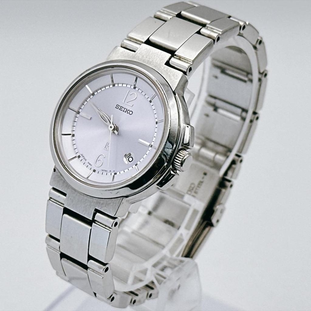 Used Beautiful Condition [Working/Battery Replaced] Seiko LK Lukia Ladies Watch Purple Dial