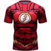 Red Plume Mens 3D Digital Printing Short Sleeve T-Shirt Outdoor Running Yoga Fitness Tight Shirt for Men