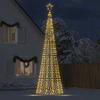 VidaXL Sapin de Noël à LED avec piquets 1534 LED blanc chaud 500 cm, lumière de Noël, lumière de Noël LED, lumière de Noël 4016404