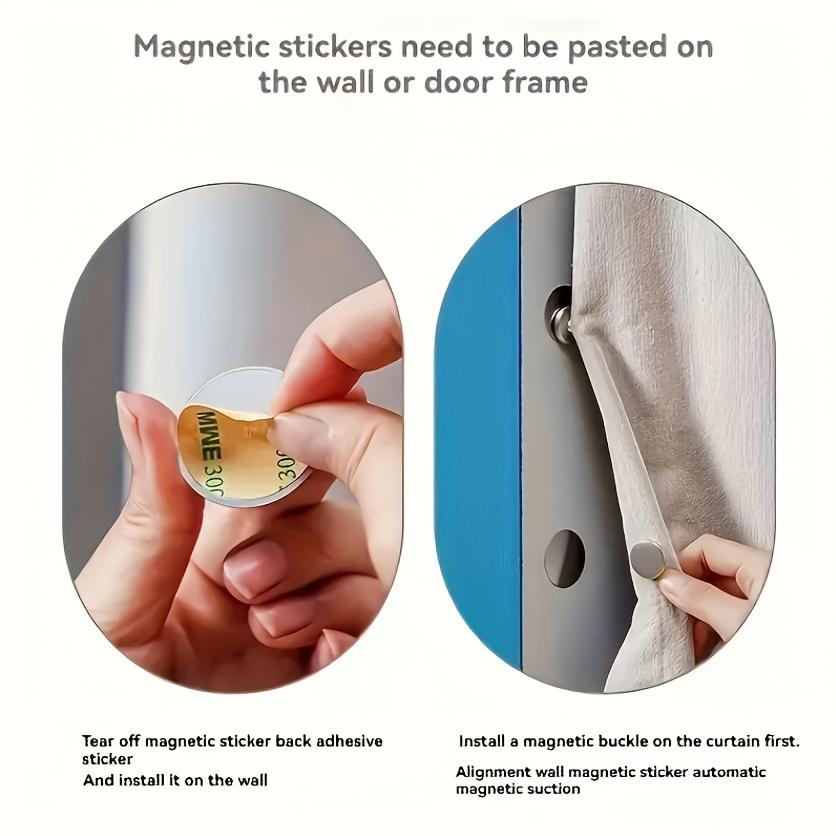 Set de 20 Pinces Magnétiques Métalliques - Pinces à Rideaux, Aimants Blackout Étanches, Fixations Magnétiques DIY
