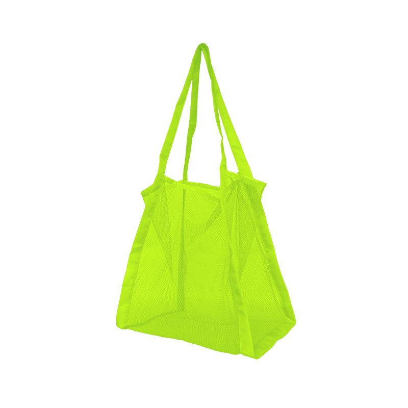 Mesh Beach Shopper Bag For Women Large Capacity Travel Shoulder Bags Grocery Picnic Tote Simple Design Organizer Case
