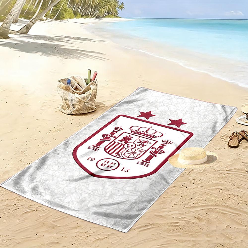 Spain Emblem Beach Towel Beach Towel Quick-drying for Travel Outdoor Sports Jogging Beach and Swimming