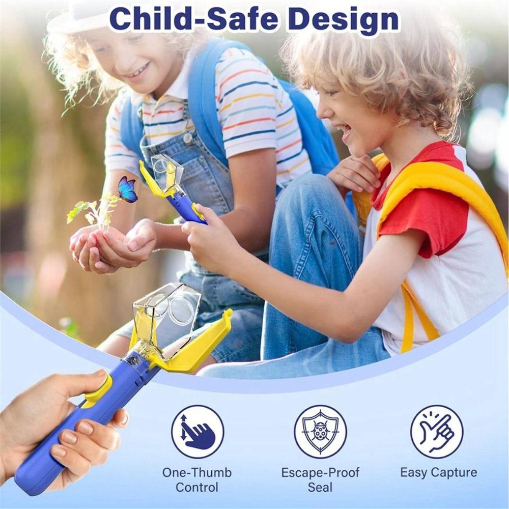 Push Type Handheld Insect Trap Multifunctional Bug Catcher Indoor Outdoor Use