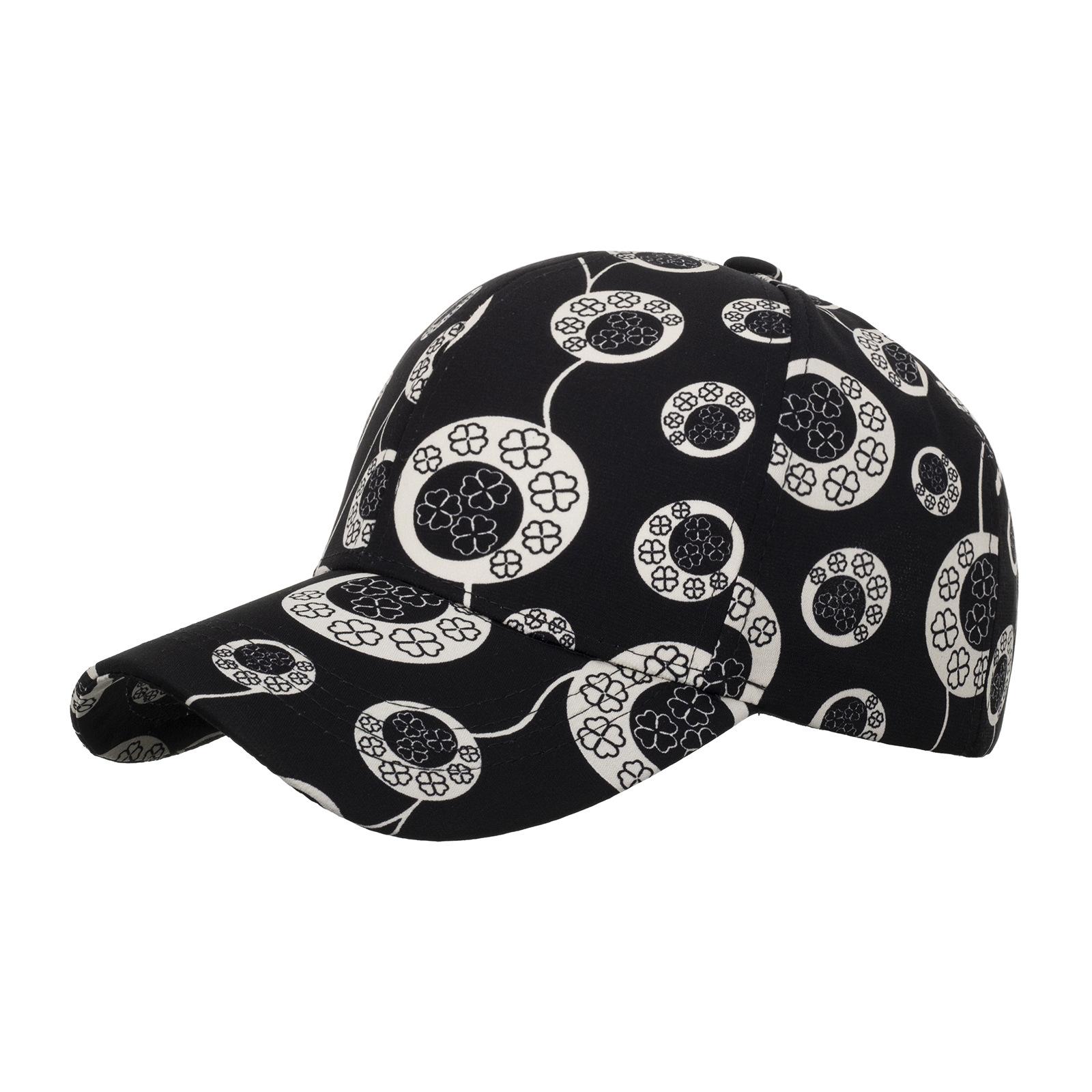 

Spring and Autumn Circle Clover Printed Baseball Cap Outdoor Sunscreen Sun Cap Casual Trend Cap